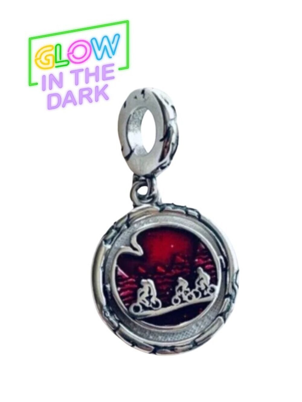⚡NEW Stranger Things Charm Demogorgon & "Upside Down" Glow-in-the-Dark Charm